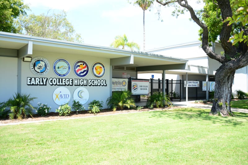 God-Breathed Church Sunday service location at Early College High School in Costa Mesa, CA